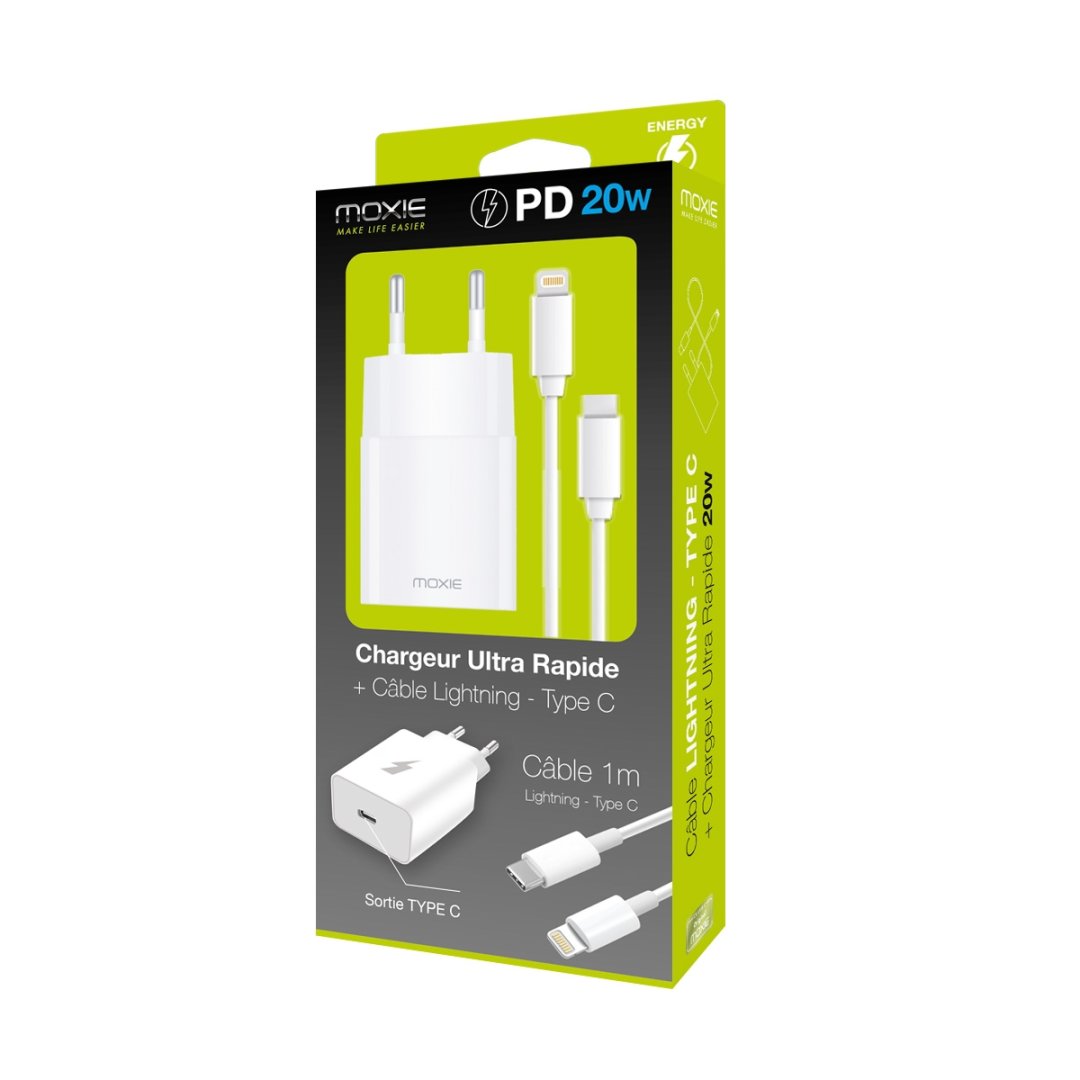 Chargeur + cable usb 2.4 packchargpd20light