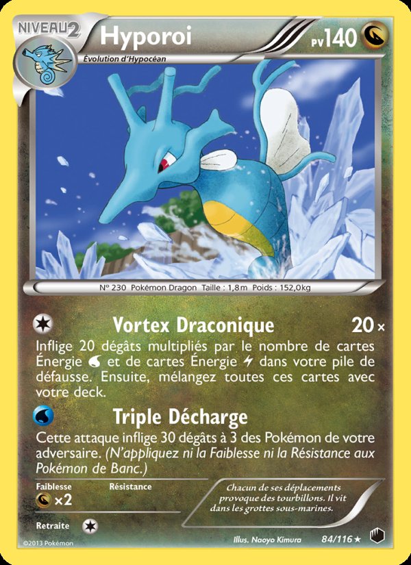 Carte pokemon hyporoi plf 84/116 reverse
