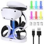 Support ps5 ps vr 2 dual charge stand with rbg lightning