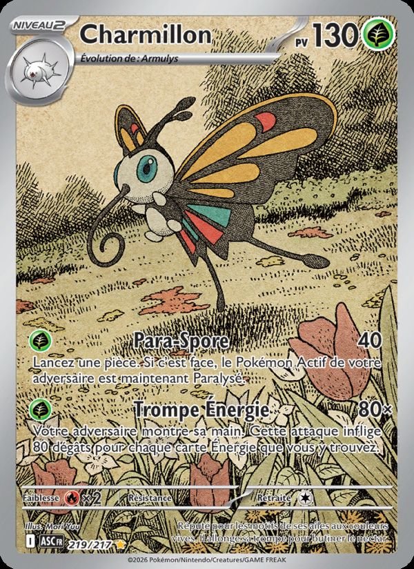 Carte pokemon charmillon asc 219/217