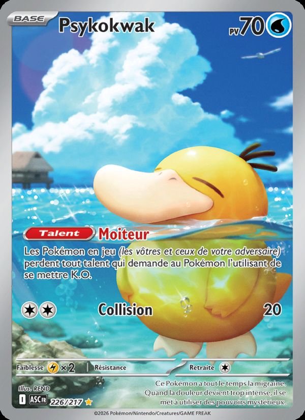 Carte pokemon psykokwak asc 226/217