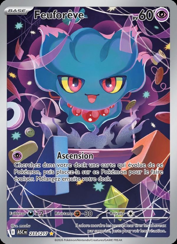Carte pokemon feuforeve asc 233/217