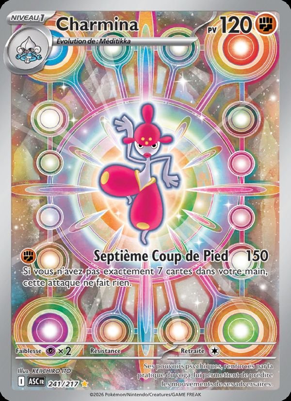 Carte pokemon charmina asc 241/217