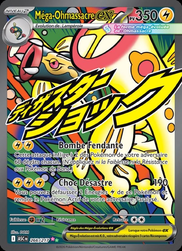 Carte pokemon mega-ohmassacre-ex asc 266/217