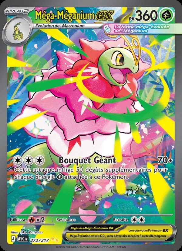 Carte pokemon mega-meganium-ex asc 272/217