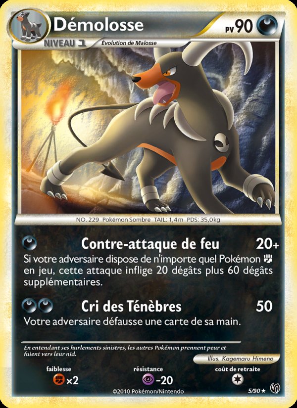 Carte pokemon demolosse und 5/90