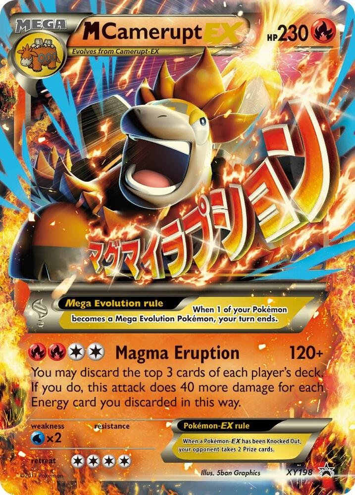 Carte pokemon mcamerupt ex xy 198 jumbo