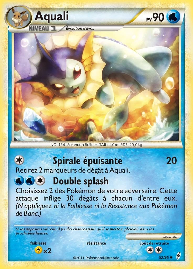 Carte pokemon aquali col 52/95