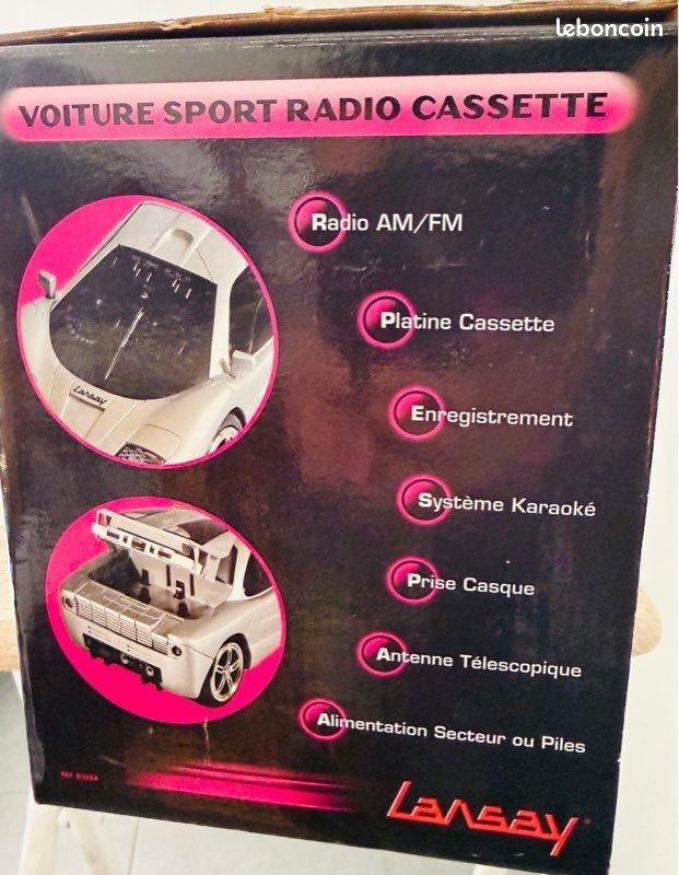 Radio cassette voiture sport 60254