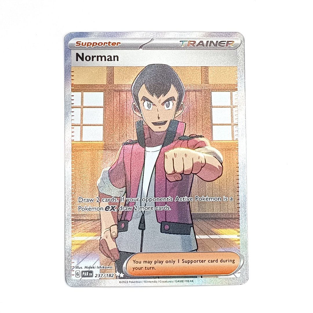 Cartes a collectionner dresseur norman 237/182