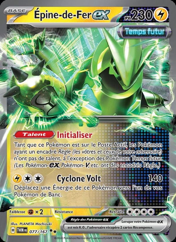 Carte pokemon epine-de-fer-ex twm 077/167 holo