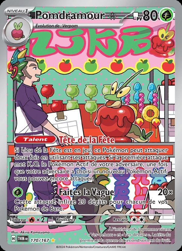 Carte pokemon pomdramour twm 170/167 holo