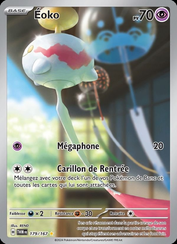 Carte pokemon eoko twm 179/167 holo