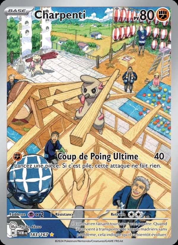 Carte pokemon charpenti twm 183/167 holo