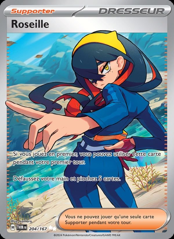 Carte pokemon roseille twm 204/167 holo