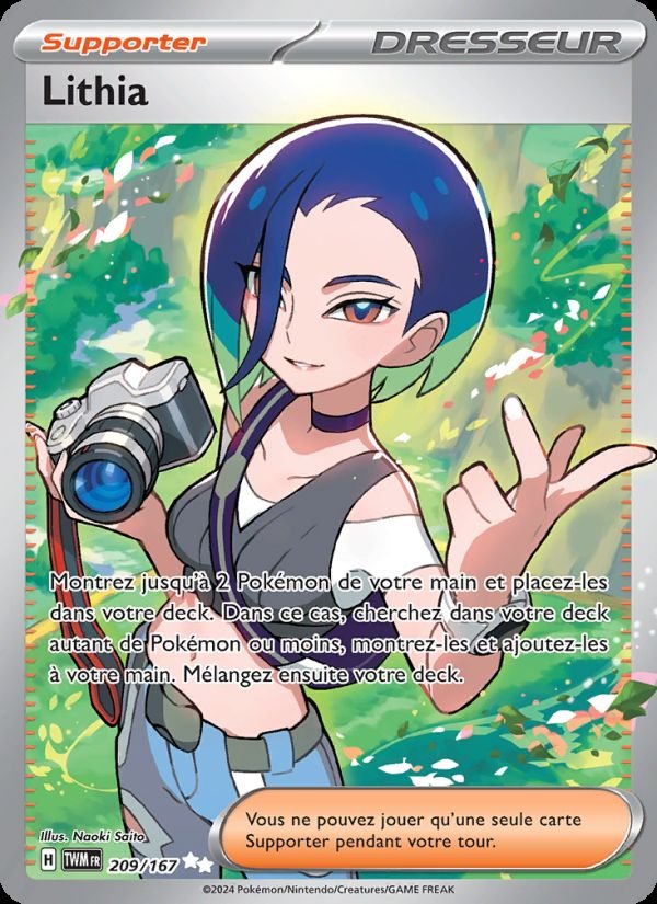 Carte pokemon lithia twm 209/167 holo