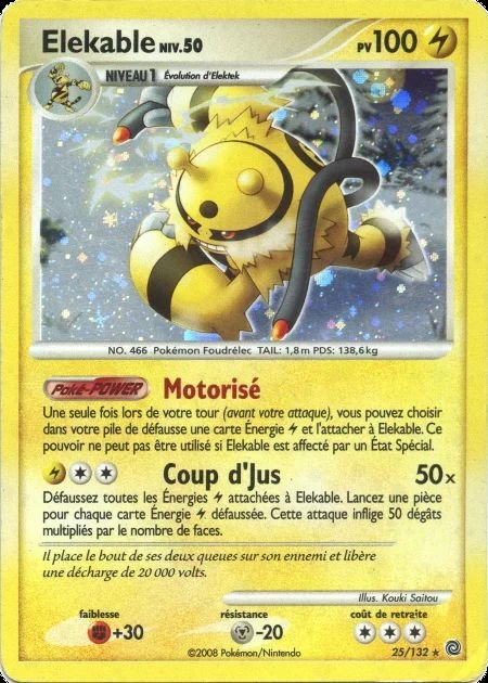 Carte pokemon elekable sw 25/132