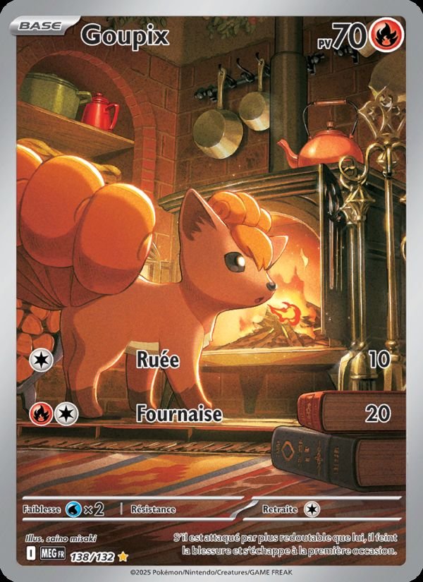 Carte pokemon goupix meg 138/132 normal