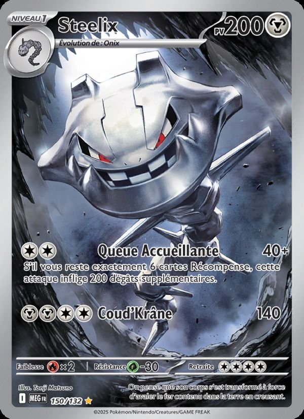 Carte pokemon steelix meg 150/132 normal