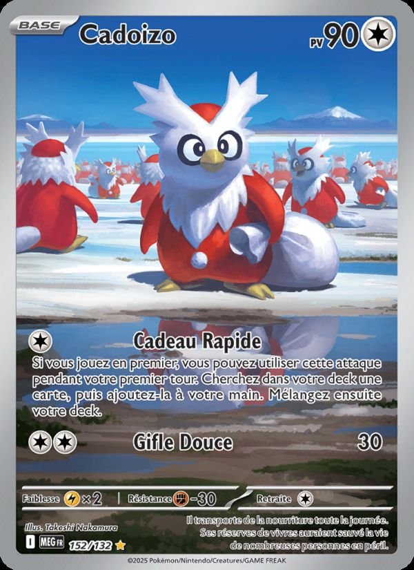 Carte pokemon cadoizo meg 152/132 normal
