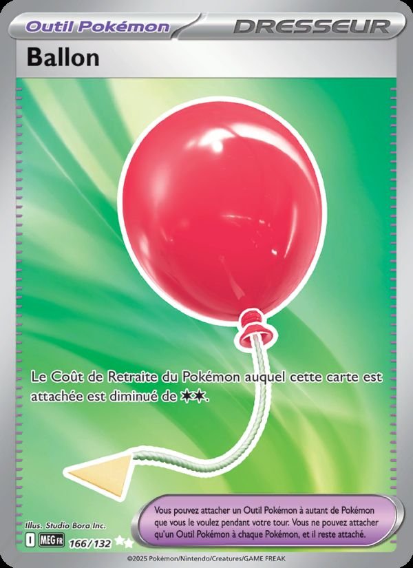 Carte pokemon ballon meg 166/132 normal