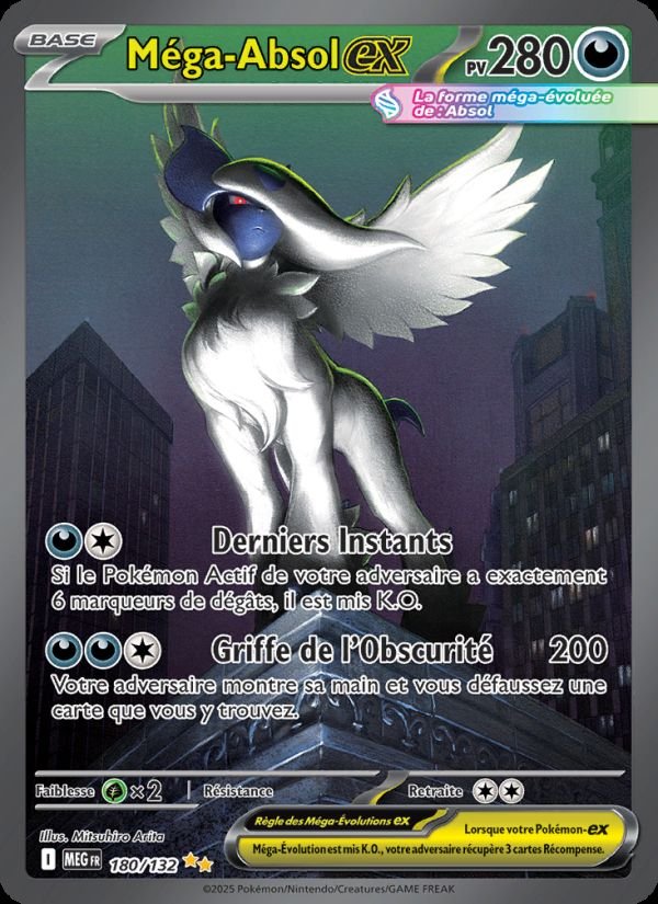 Carte pokemon mega-absol-ex meg 180/132 normal
