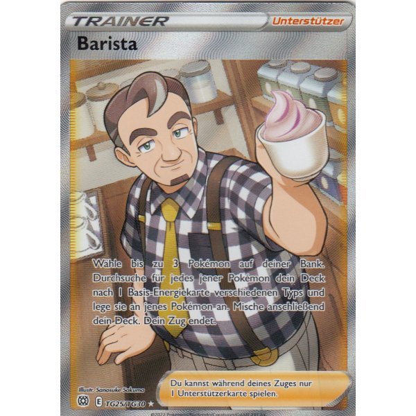Cartes a collectionner barista tg25/tg30