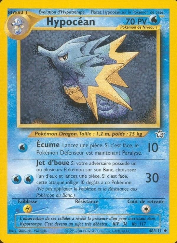 Carte pokemon hypocean n1 48/111 normal