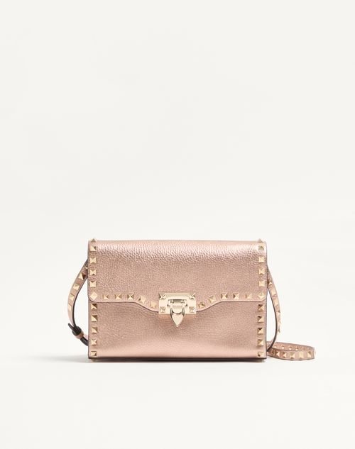 Sac rockstud veau graine poudre avec bandouliere