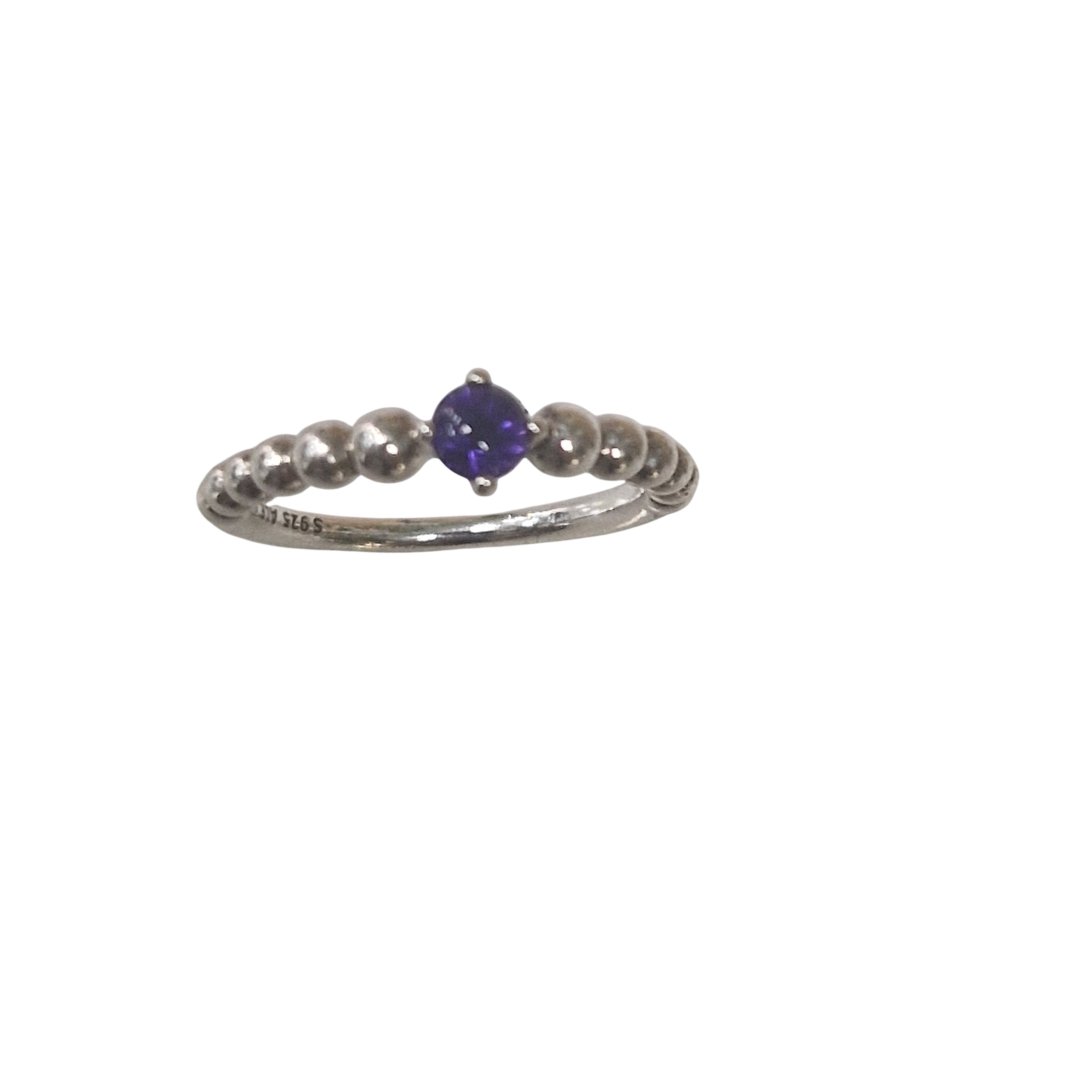 Bague pierre violet