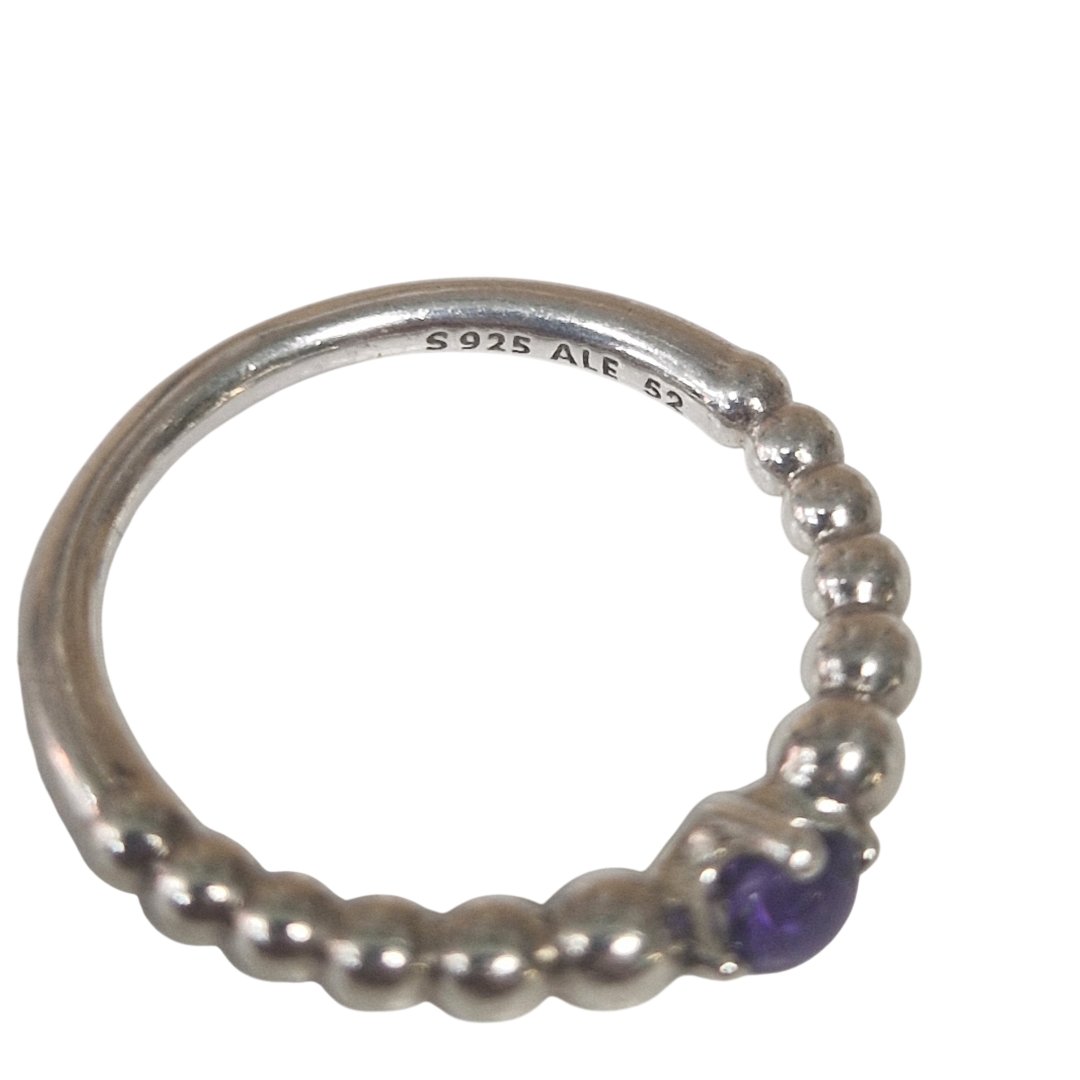 Bague pierre violet