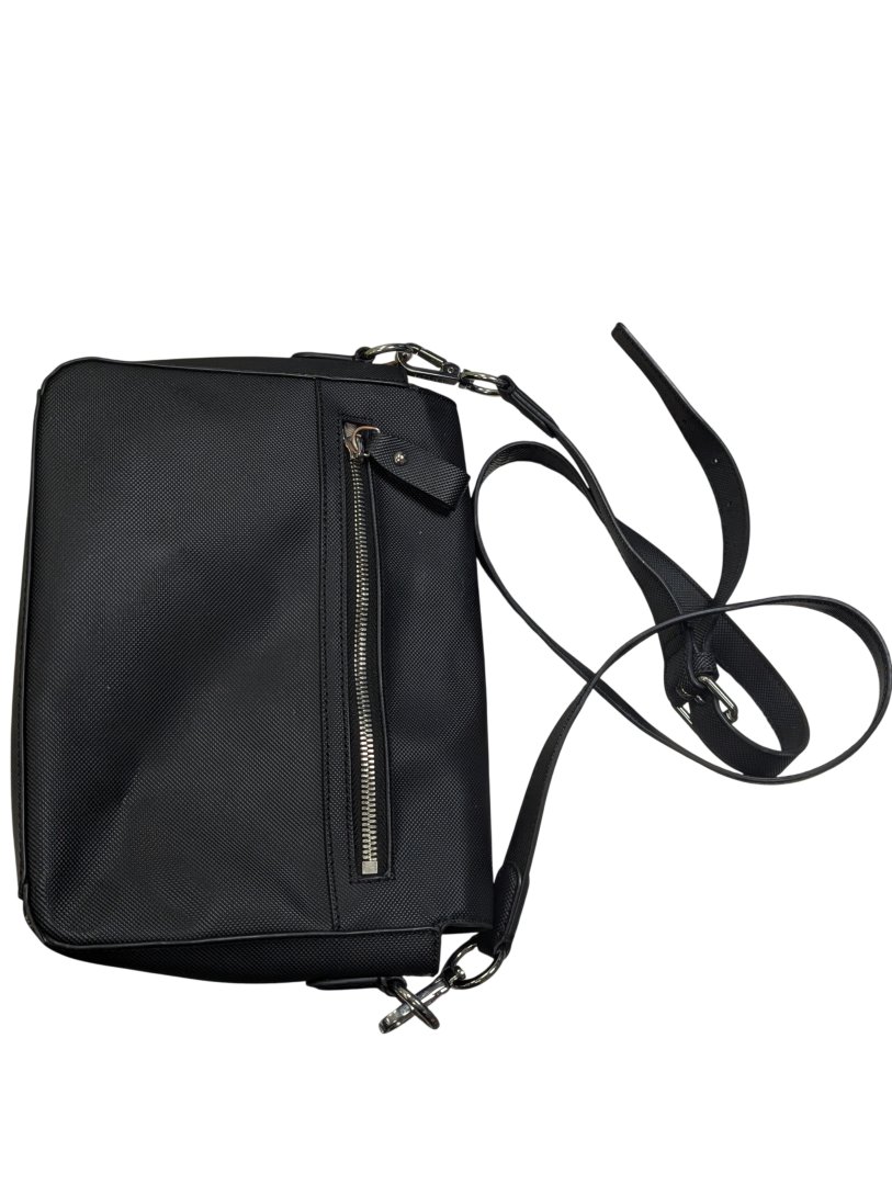 Maroquinerie sac bandouliere a fermoir daily classic en toile enduite piquee,