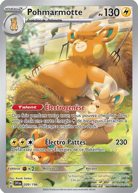 Carte pokemon ang pohmarmotte 209/198