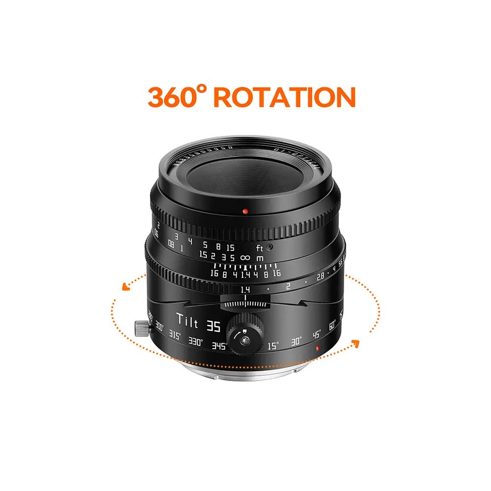 Objectif hybrid tilt aps-c 35mm f1.4