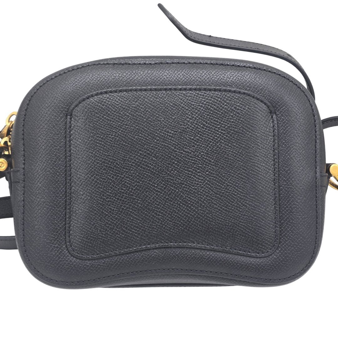 Sac bandouliere le petit paris cuir graine noir