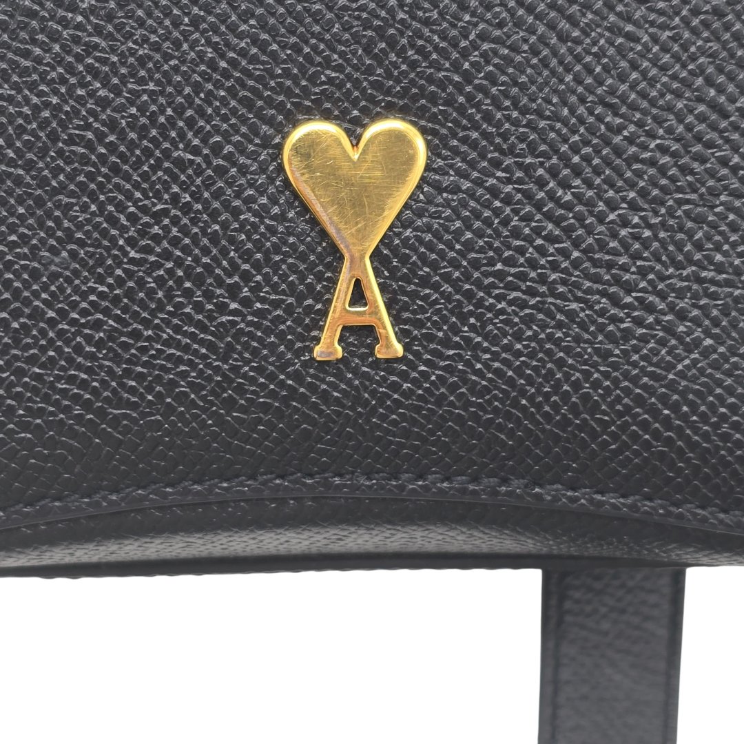Sac bandouliere le petit paris cuir graine noir