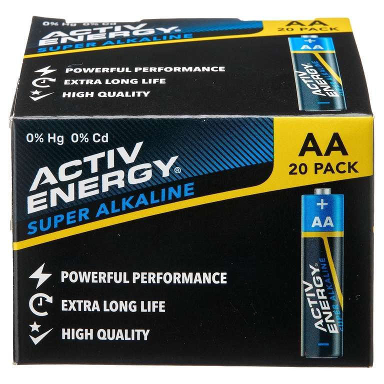 Piles 20 pack aa
