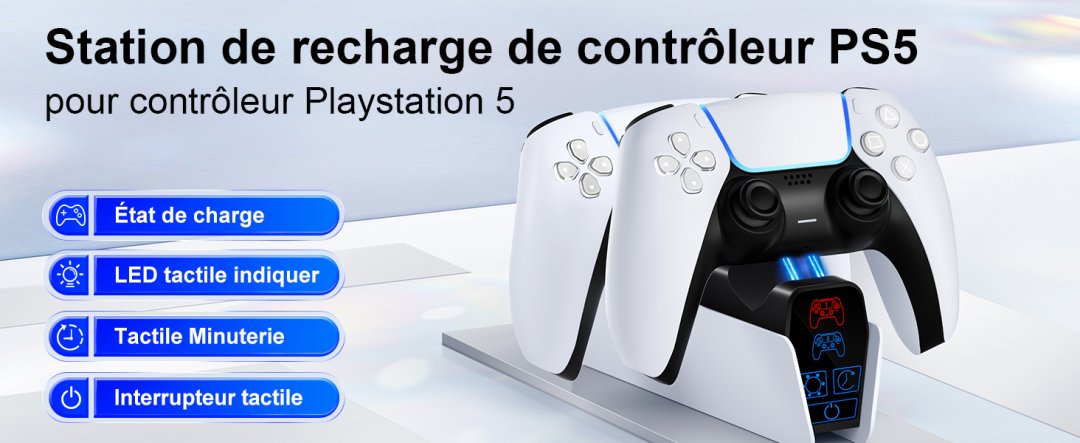 Chargeur manettes ps5 hw-p9001