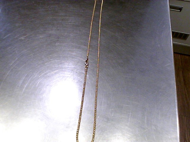 Collier jaune maille perlee