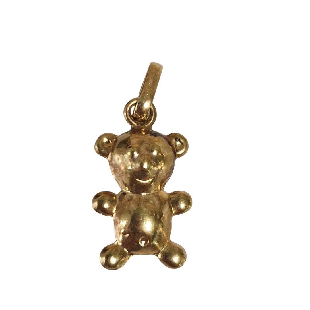 Pendentif or jaune nounours