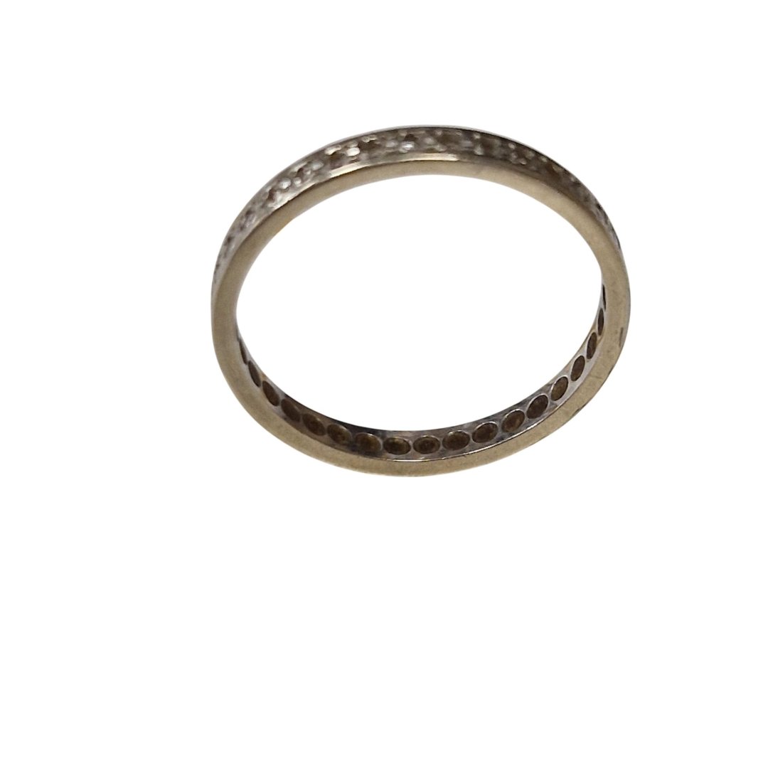 Bague or blanc alliance