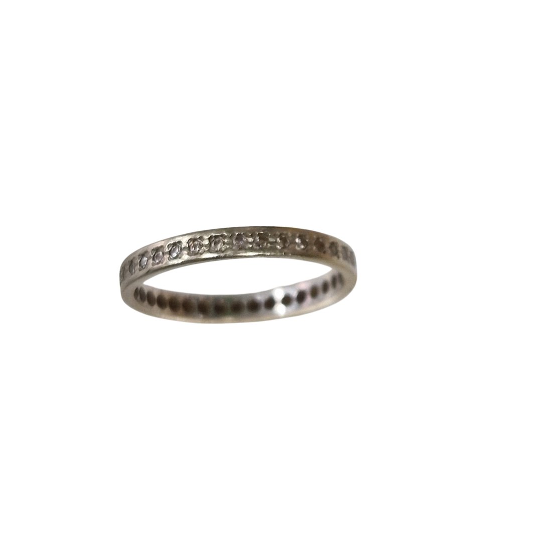 Bague or blanc alliance