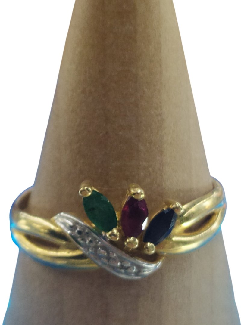 Bague jaune style indien