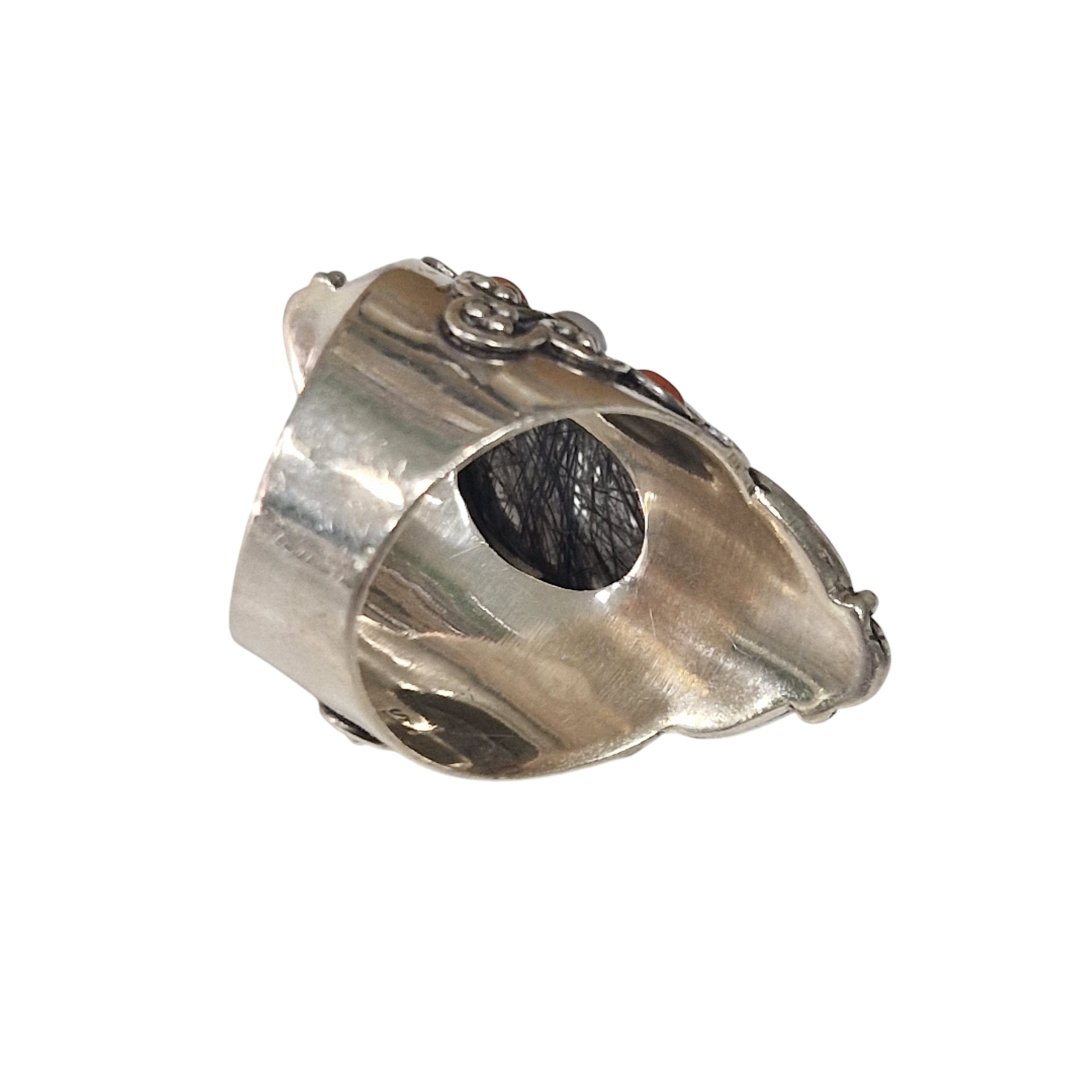 Bague losange pierre multicolor