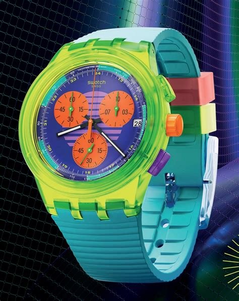 Montre swiss neon wave