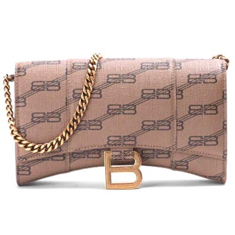 Sac a main hourglass bb monogram coated canvas wallet
