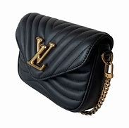 Sac new wave multi pochette cuir matelasse noir avec bandouliere