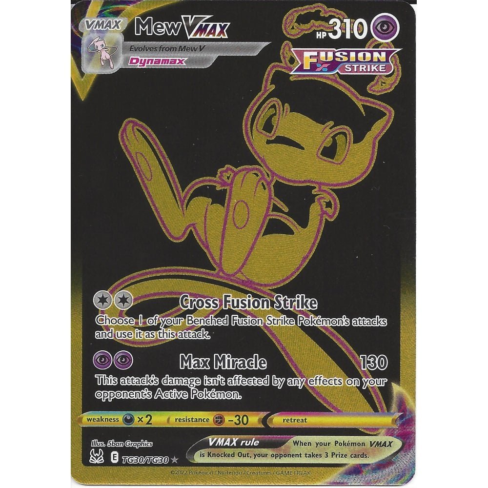 Cartes a collectionner mew vmax tg30/tg30