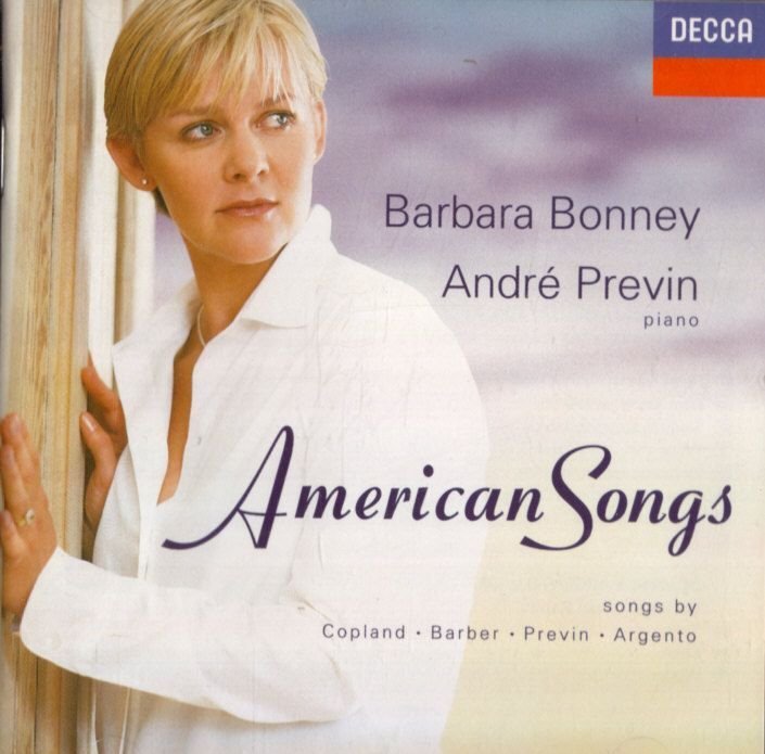 Cd american songs : copland, barber, argento, previn bonney, sop. & previn, piano
