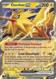 Carte pokemon electhor ex mew 145/165